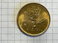 20 LIRE 1974 RAMO DI QUERCIA -