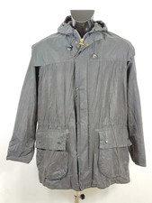 Giacca Barbour Durham blu con cappuccio C40/102 cm Navy Hooded waxed Durham M