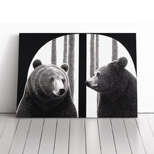 Impactful Bears Canvas Wall