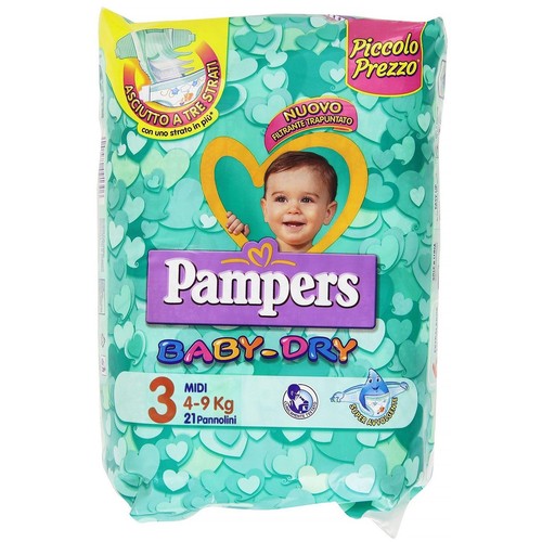 Pampers baby dry pannolini - baby, per
