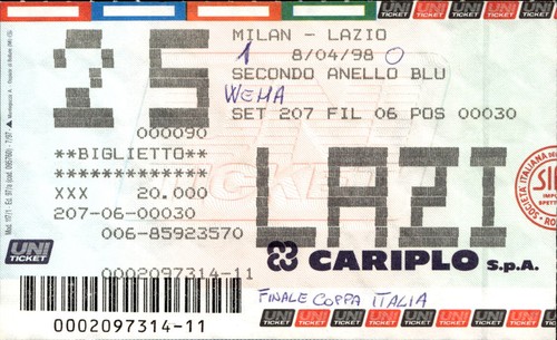 Biglietto stadio milan lazio - biglietto,