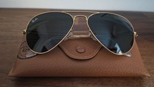 OCCHIALI DA SOLE RAY- BAN CLASSIC ORIGINALI A GOCCIA AVIATOR 55-14 CON CUSTODIA