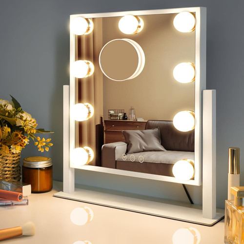 Specchio trucco con luci - con,