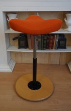 STOKKE VARIER MOVE ALZATINA SGABELLO SEDIA MOBILE ARANCIONE TERRA LOOK!