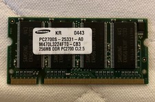 Samsung SODIMM DDR M470L3224FT0 256MB PC2700S-25331 333MHz CL2.5 RAM