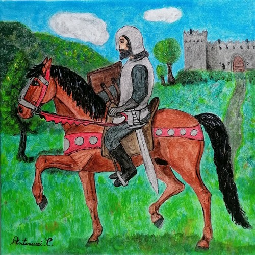 Cavaliere medievale - cavaliere,