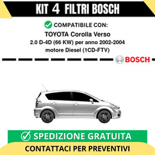 KIT BOSCH 4 Filtri tagliando