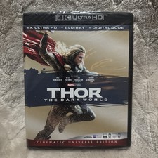 Thor: The Dark World (4k Ultra HD + Blu-Ray + Digital, 2013) New Sealed