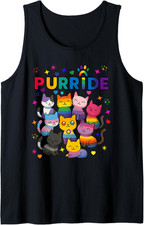 Amanti Degli Animali Furride Cat Pride Ally LGBT Rainbow Canotta