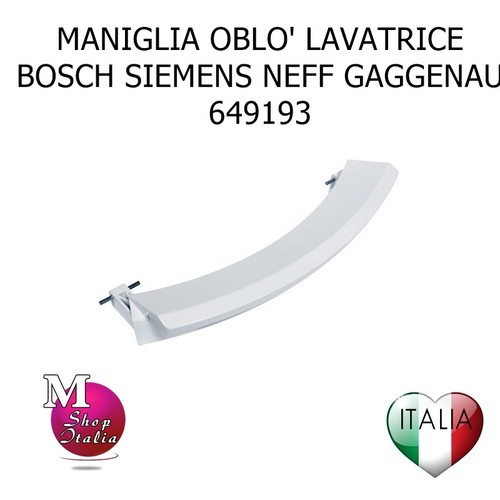Maniglia oblò lavatrice bosch - maniglia,