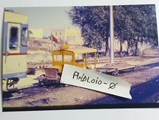 Fotografia Ferrovie Sud Est Mezzo di soccorso con carro pianale Settembre 1988