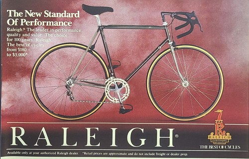 Pubblicità raleigh bicycles - pubblicità,