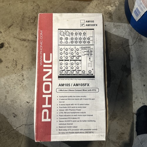 Phonic am105fx mixer - phonic,