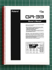 Roland GR-33 — Manuale del