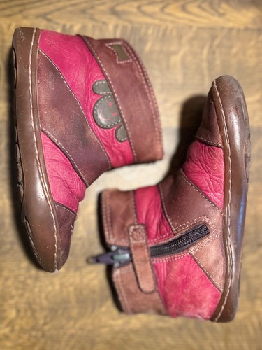Camper pelle rosa marrone - pelle,