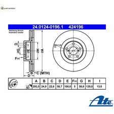 2 DISCHI FRENO 24.0124-0196.1
