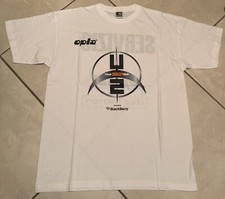 Set N.2 T-shirt U2 360 Tour 2010 SERVIZIO Originali Bianco E Nero Taglia L