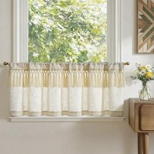 TOPICK Tende da cucina beige