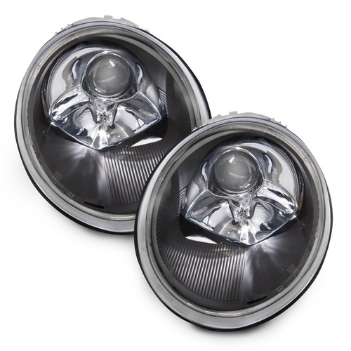 Headlights black halogen left - headlights,