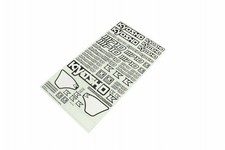 IFD411 Kyosho Adesivi Decals Bianco per MP10