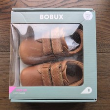 Scarpe Bobux bambino bambino scalze taglia 20 marroni nuove con scatola