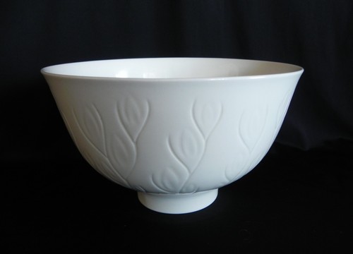 Royal copenhagen white - royal, footed