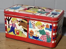 Scatola Cestino Di Latta Pubblicitaria Bertolini Anni 50