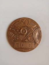 MEDAGLIA COMMEMORATIVA  CORGHI 1954-2004 - BRONZO CORREGGIO MECCANICA