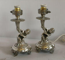 Coppia lampade antiche tavolo