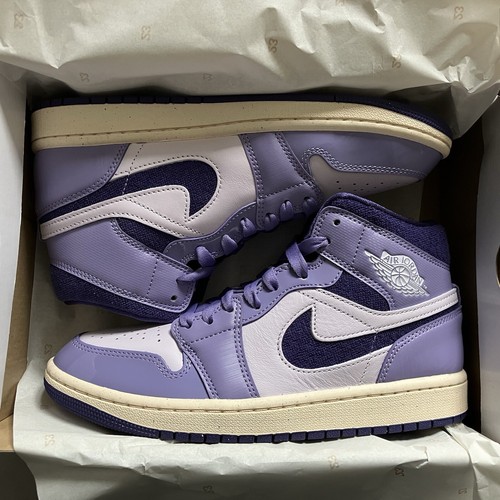Nike air jordan mid - air, viola