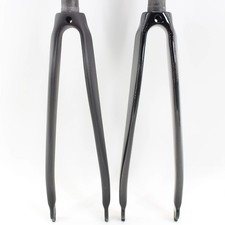 Forcella anteriore 700C Racing Road Bike Aero full fibra di carbonio lucida opaca 3K