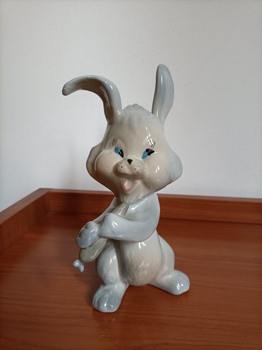 Ceramica coniglio firmata - a,