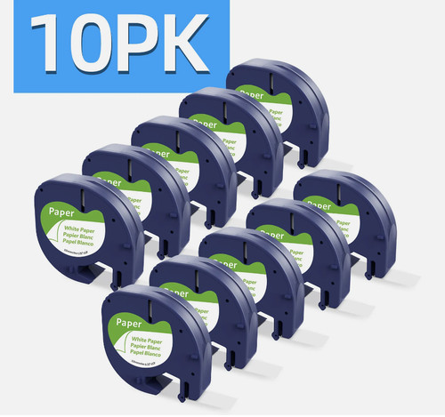 10pk 91330 dymo letratag - 10pk,
