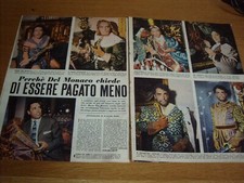 MARIO DEL MONACO cantante tenore clipping ritaglio articolo FOTO  ANNI 50 1957