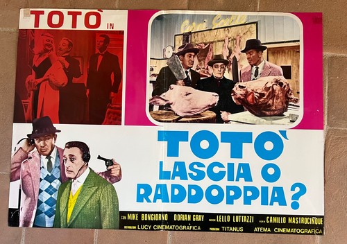 Fotobusta toto lascia o - toto',