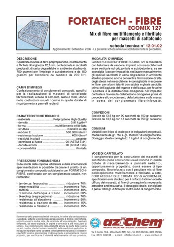 Fibre multifilamento per - multifilamento,