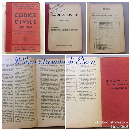 Codice civile libro primo - codice,