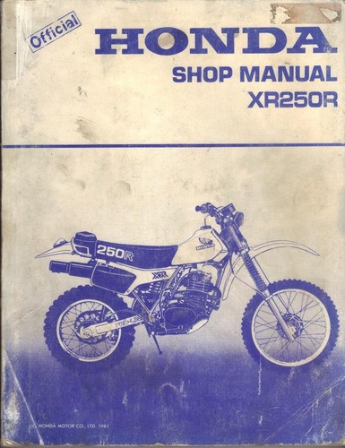 Honda xr250r xr250 1981 - honda, xr250r,xr250
