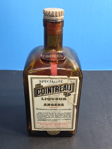 Cointreau liqueur empty bottle - cointreau,