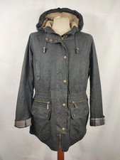 Giacca Barbour donna nero cerata e imbottita Uk12 tg. 42 Medium Kelsall Black...