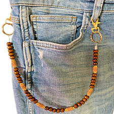 Catena jeans oro da pantaloni portafoglio portachiavi da uomo moto biker donna