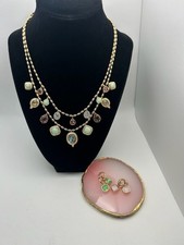 Set collana e orecchini doppio
