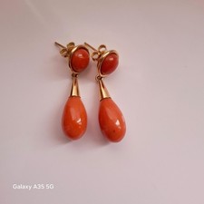 orecchini in corallo oro 18k 