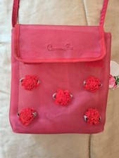 CAMOMILLA BORSETTA CON TRACOLLA VINTAGE TESSUTO SINTETICO CON SPECCHIETTO 