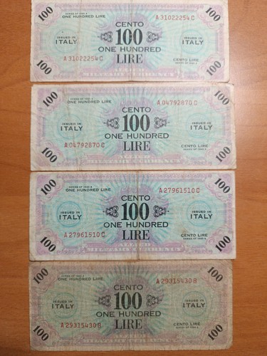 Banconote 100 lire allied - da,