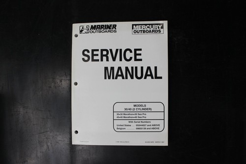 Mariner mercury manuale - mercury,