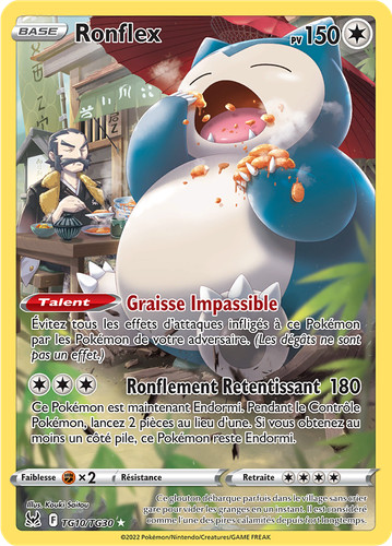 Carte pokémon ronflex - carte,