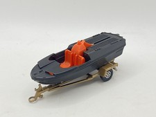 Batboat e rimorchio vintage Corgi Batman Glastron - ricambi/riparazione