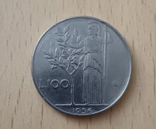 MONETA DA 100 LIRE DEL 1956