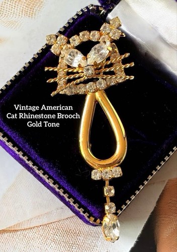 Spilla vintage gatto americano